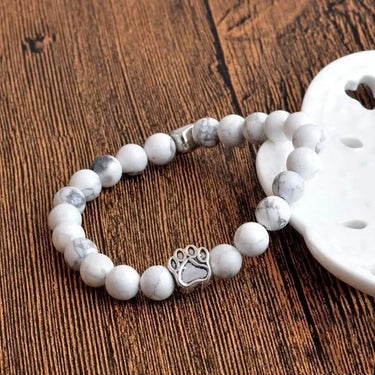 Natural White Turquoise Chakra Bracelet for Pet Lovers-Your Soul Place